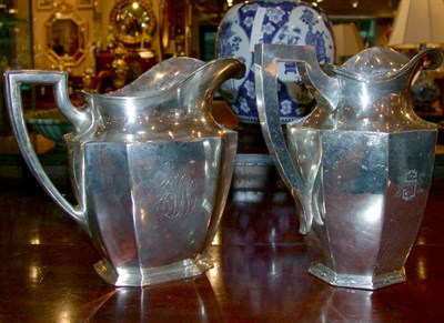 Lot 423 - Two Sterling Silver Water Pitchers Total...