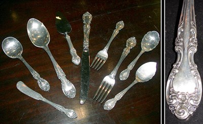 Lot 436 - Gorham Sterling Silver Flatware Service In the...