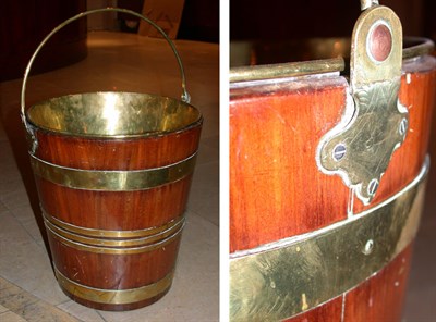 Lot 287 - Dutch Brass Bound Mahogany Bucket 19th Century...