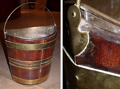 Lot 371 - Dutch Brass Bound Mahogany Bucket 19th Century...