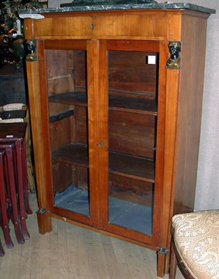 Lot 393 - Biedermeier Fruitwood Bibliotheque