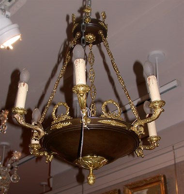 Lot 282 - Empire Style Gilt and Patinated-Bronze...