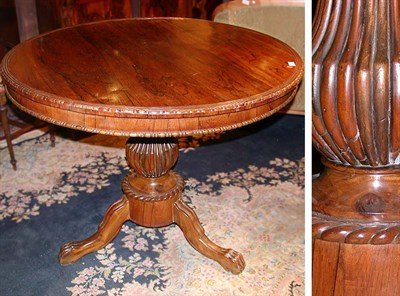 Lot 414 - William IV Rosewood Center Table
