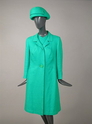 Lot 533 - Balmain Green Linen Three-Piece Ensemble...