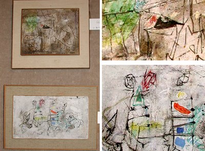Lot 66 - Tade COMPOSITIONS: TWO Each signed Tade (lr);...