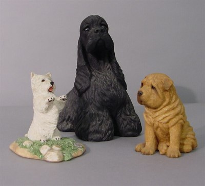 Lot 32 - Composition Figure of a Cocker Spaniel...