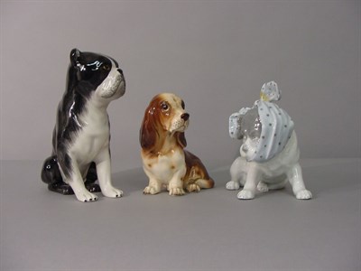 Lot 52 - Ceramic Figure of Boston Terrier Together with...
