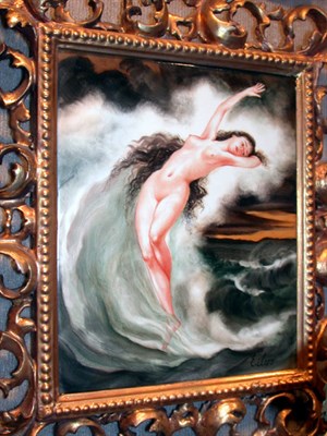 Lot 237 - Continental Porcelain Plaque Depicting a...
