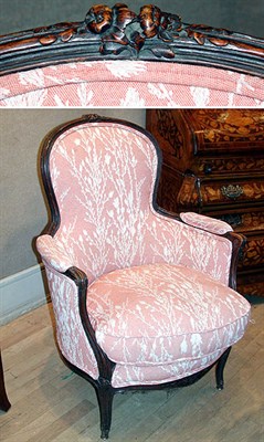 Lot 560 - Louis XV Style Upholstered Walnut Bergere