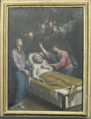 Lot 74 - Roman School 17th Century DEATH OF ST. JOSEPH...