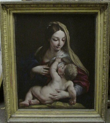 Lot 84 - Studio of Carlo Maratta MADONNA AND CHILD Oil...