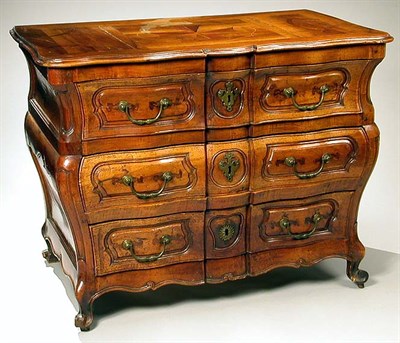 Lot 248 - Provincial Louis XV Walnut Commode Mid 18th...