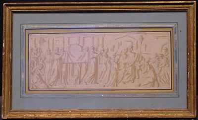 Lot 7 - Circle of Nicolas Poussin ROMAN PROCESSION Pen...