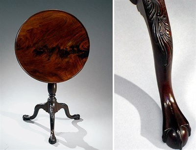Lot 186 - The Floyd Family Chippendale Mahogany Tripod...