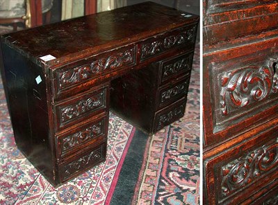 Lot 231 - Continental Baroque Walnut Diminutive Chest of...