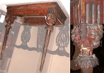 Lot 696 - Continental Neoclassical Gilt-Wood Console The...