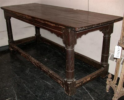 Lot 228 - Provincial English Oak Refectory Table Late...