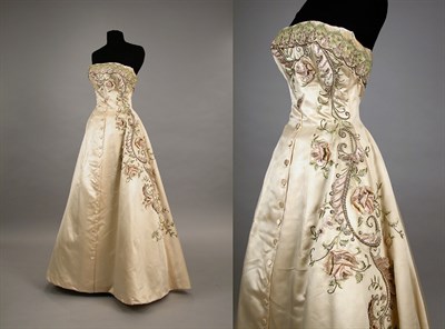 Lot 623 - Balmain Embroidered Ball Gown French, late...