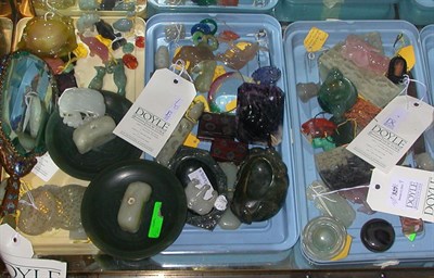 Lot 318 - Miscellaneous Group of Jade and Hardstone...