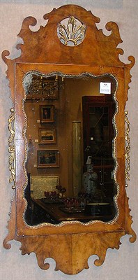 Lot 526 - George II Style Parcel Gilt Walnut Mirror