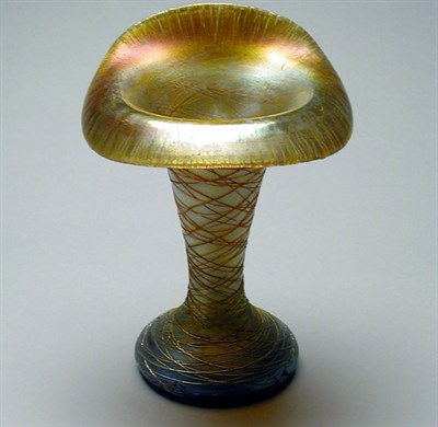 Lot 404 - Art Nouveau Glass Vase Of jack-in-the-pulpit...