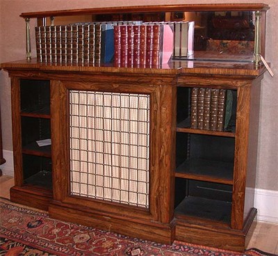 Lot 674 - Regency Brass Mounted Rosewood Chiffonier...