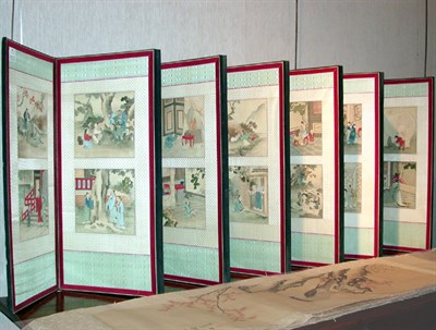 Lot 387 - Set of Twenty-Four Japanese Watercolors on...