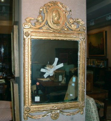 Lot 683 - Continental Neoclassical Gilt-Wood Mirror...