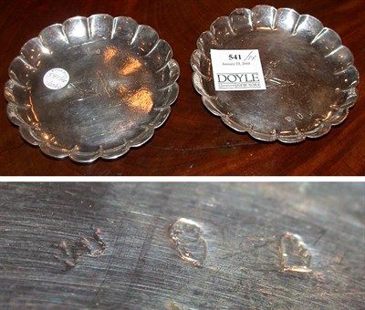 Lot 541 - Pair of George III Silver Floriform Dishes...