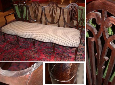 Lot 285 - George III Mahogany Chair Back Settee 18th...