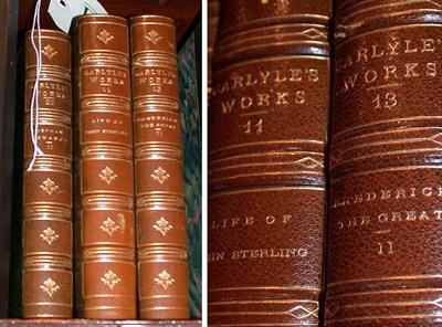 Lot 333 - [BINDINGS] CARLYLE, THOMAS Works 30 vols. Tall...