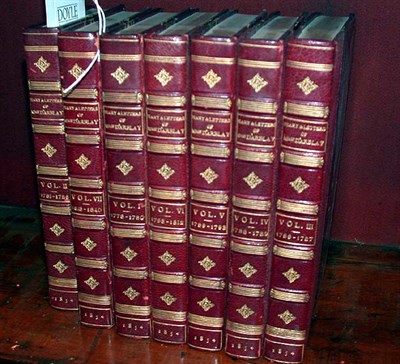 Lot 334 - [BINDINGS] D'ARBLAY, MADAME Diary and Letters...