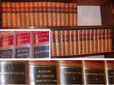 Lot 340 - [BINDINGS] LEVER, CHARLES Works Plates. 32...