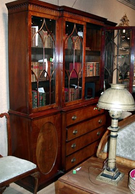 Lot 507 - George III Style Mahogany and Satinwood...