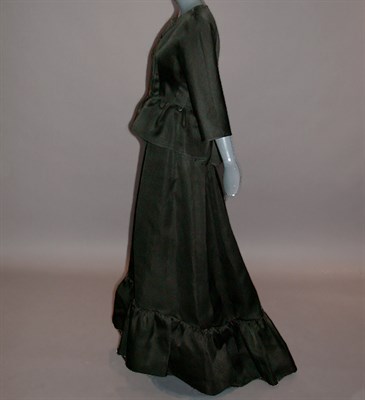 Lot 564 - Balenciaga Black Gazar Evening Ensemble French,...