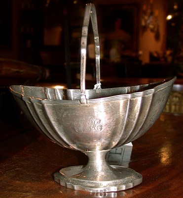 Lot 540 - George III Silver Sugar Bowl William Frisbee,...