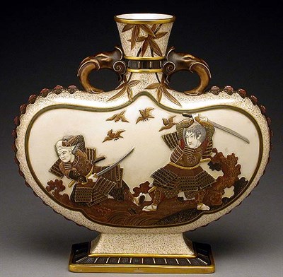 Lot 441 - Royal Worcester Gilt Decorated Porcelain Vase...