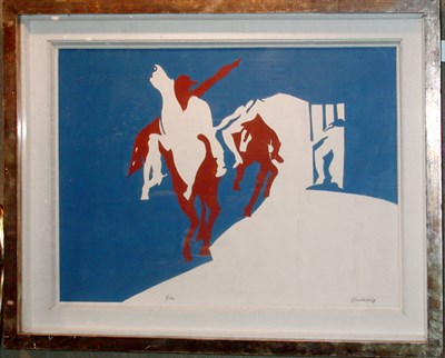 Lot 67 - Rodney Gladwell British, b. 1928 RODEO Titled...