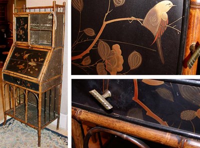 Lot 290 - Victorian Chinoiserie Decorated Faux Bamboo...