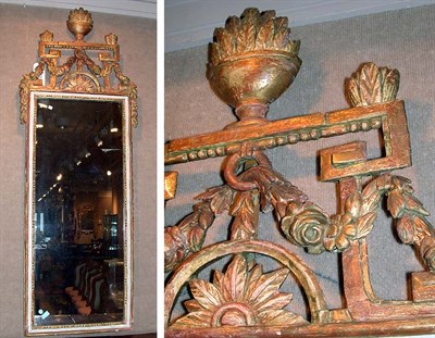 Lot 403 - Italian Neoclassical Gilt-Wood Mirror Early...
