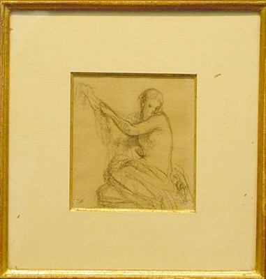 Lot 198 - Jean Francois Millet French, 1814-1874 DRAPED...