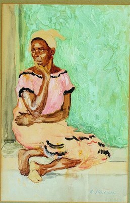 Lot 110 - Gari Melchers 1860-1932 A LOOK OF CONCERN...