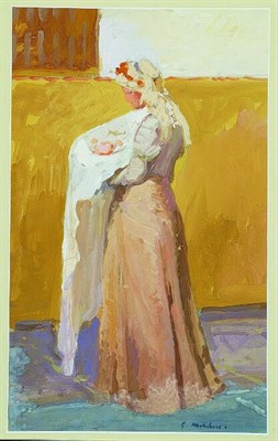 Lot 109 - Gari Melchers 1860-1932 MOTHER AND CHILD...