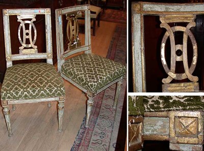 Lot 655 - Pair of Continental Neoclassical Gilt and...
