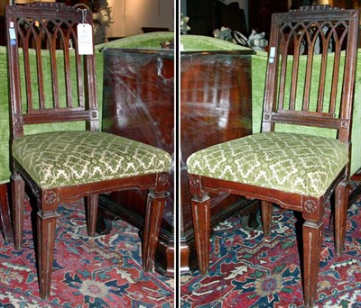 Lot 404 - Pair of Continental Neoclassical Oak Side...