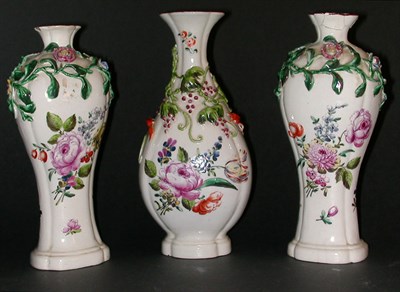 Lot 289 - Group of Three English Porcelain Vases Late...