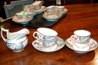 Lot 265 - English Porcelain Tea Service Approximately...