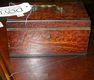 Lot 313 - George III Mahogany Tea Caddy