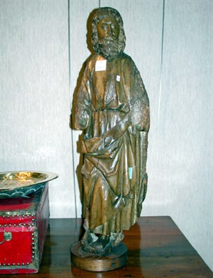Lot 201 - Continental Baroque Carved Wood Figure of a...