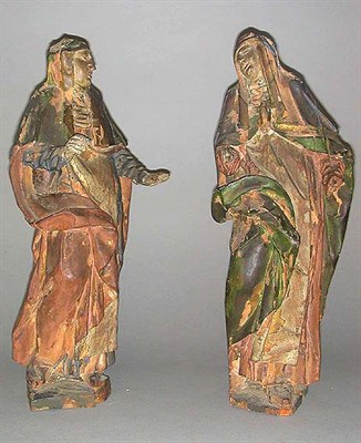 Lot 185 - Pair of Continental Polychrome Decorated...